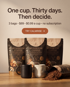CalmRise Organic Instant Arabica + 10 Fruiting-Body Mushrooms
